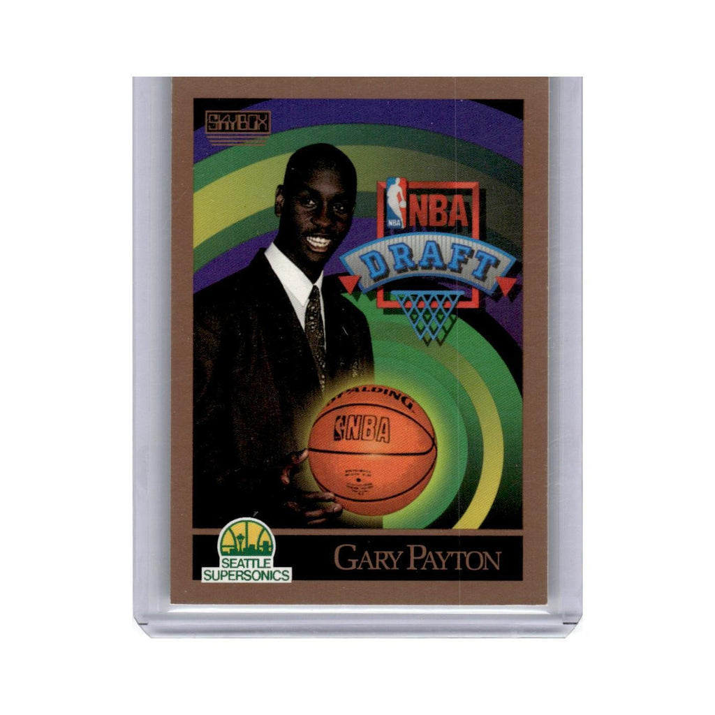 Gary Payton Rookie 1990 SkyBox #365 Basketball Card NM
