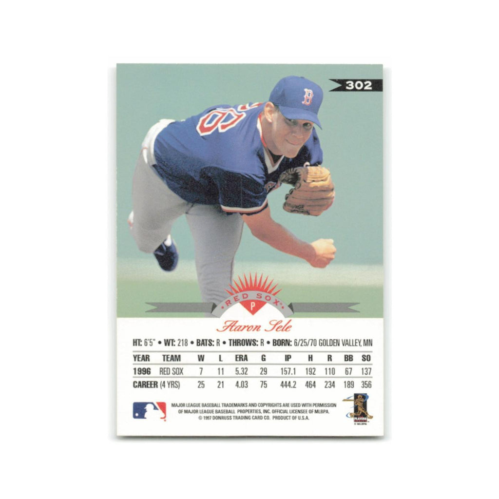 Aaron Sele 1997 Leaf #302 Boston Red Sox Baseball Card NM