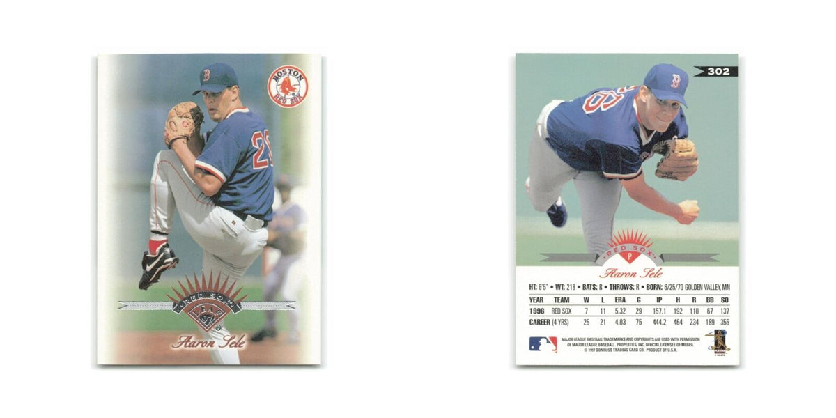 Aaron Sele 1997 Leaf #302 Boston Red Sox Baseball Card NM