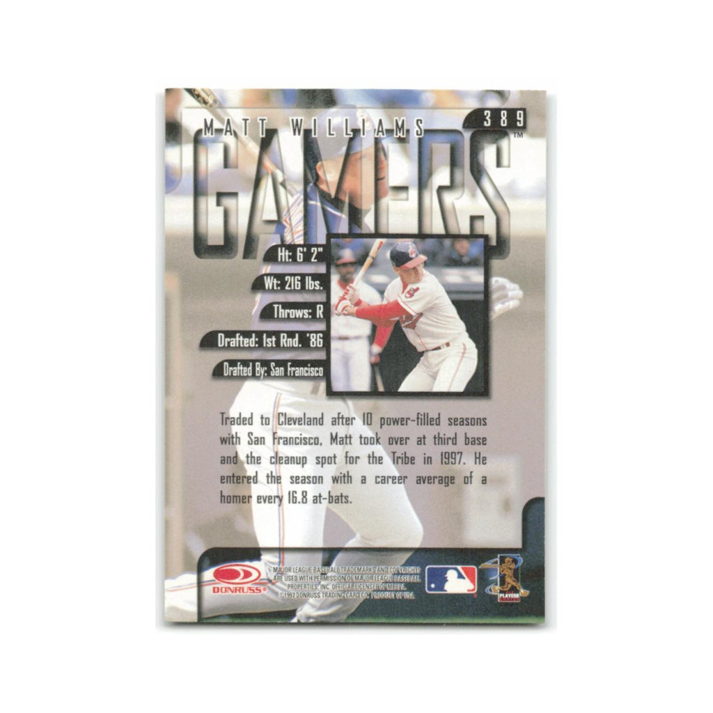 Matt Williams 1997 Leaf #389 San Francisco Giants Baseball Card NM