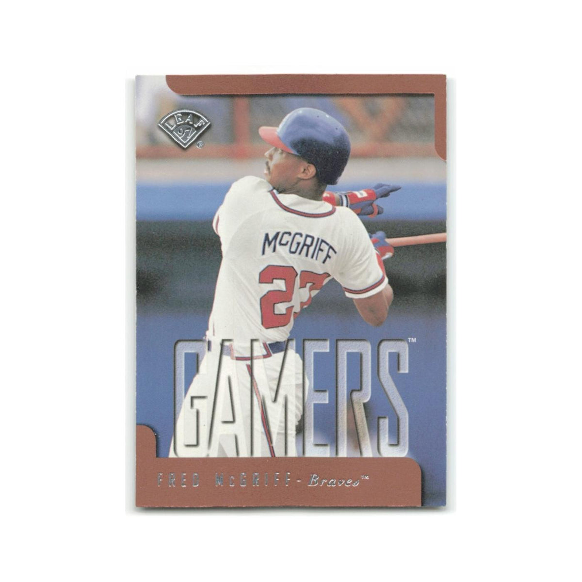 Fred McGriff 1997 Leaf #391 Atlanta Braves Baseball Card NM