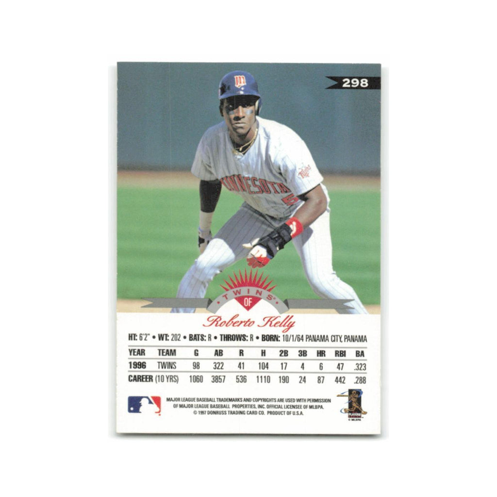 Roberto Kelly 1997 Leaf #298 Minnesota Twins Baseball Card NM