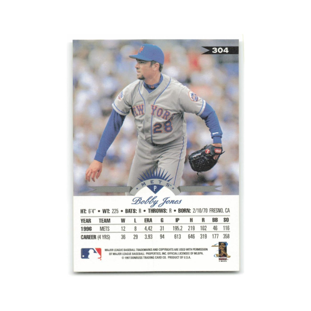 Bobby Jones 1997 Leaf #304 New York Mets Baseball Card NM
