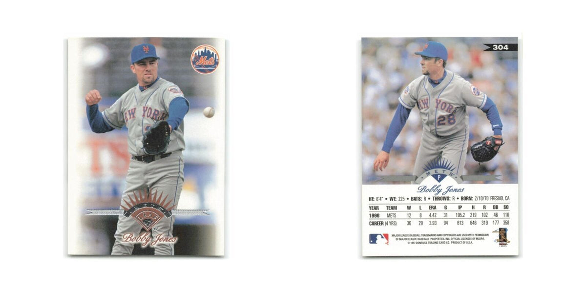 Bobby Jones 1997 Leaf #304 New York Mets Baseball Card NM