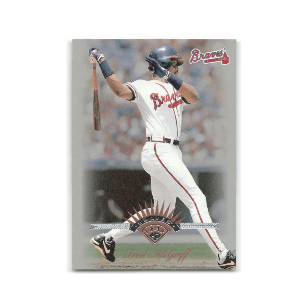 Fred McGriff 1997 Leaf #97 Atlanta Braves Baseball Card NM