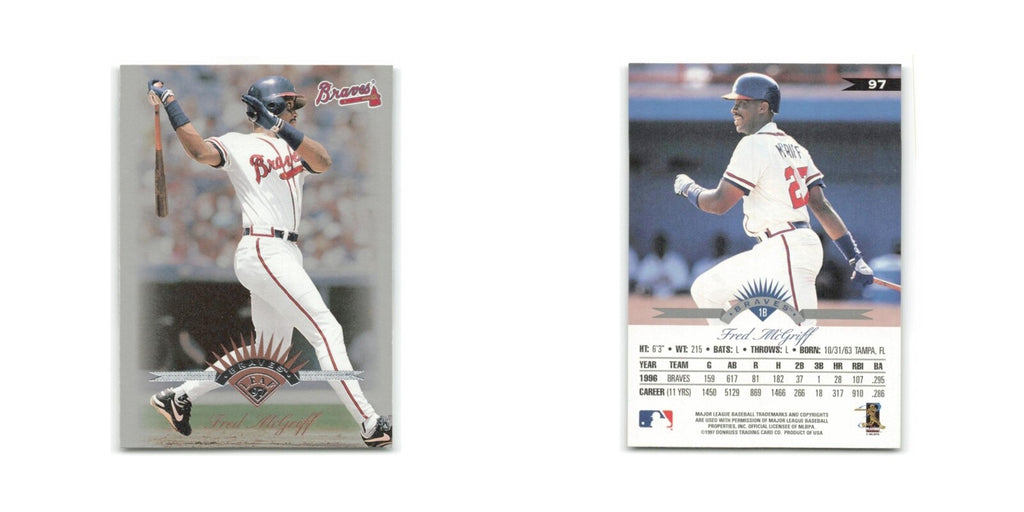 Fred McGriff 1997 Leaf #97 Atlanta Braves Baseball Card NM