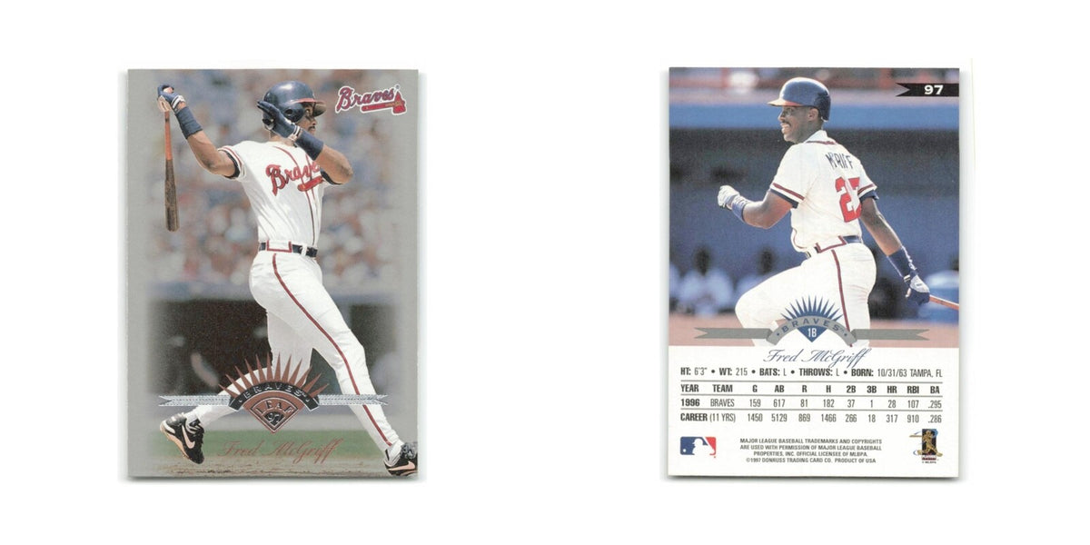 Fred McGriff 1997 Leaf #97 Atlanta Braves Baseball Card NM