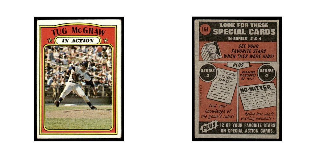 1972 Topps (Damaged) Tug McGraw Mets #164