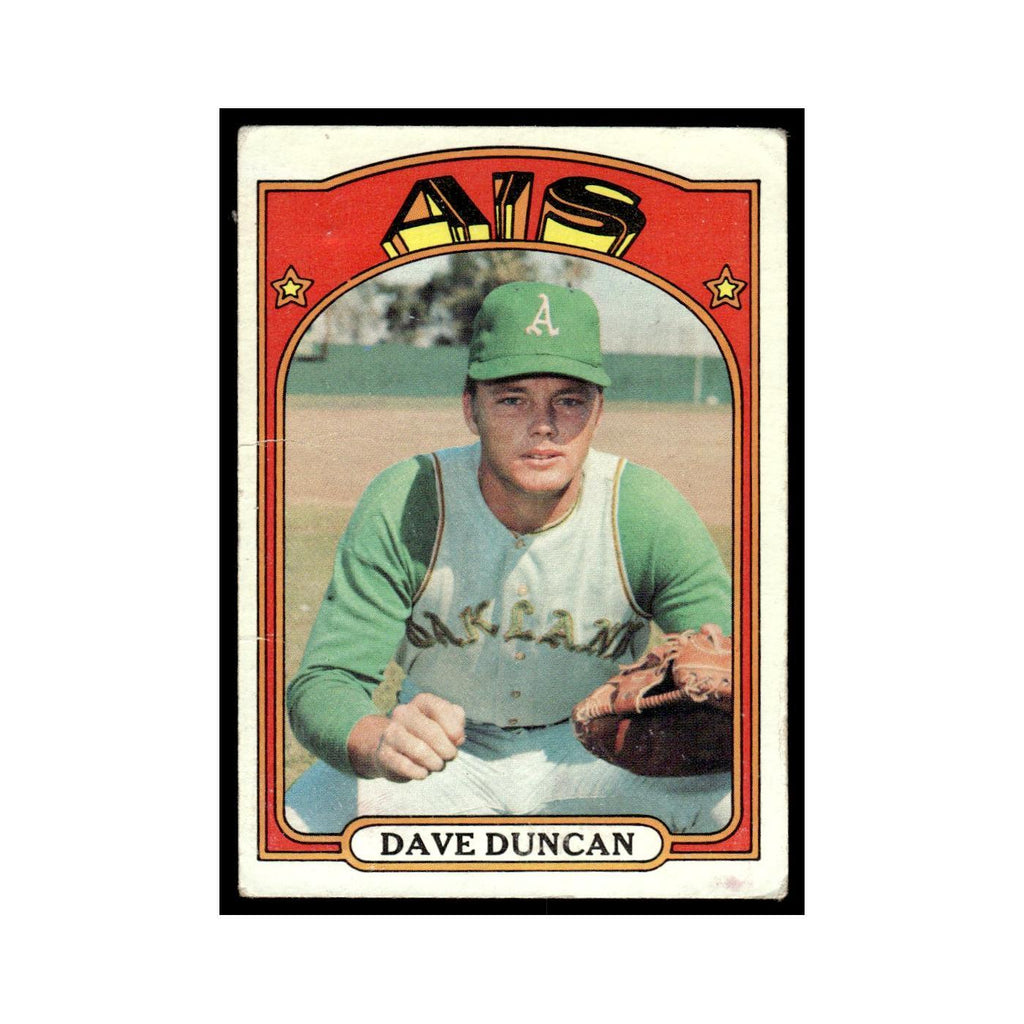 1972 Topps (Damaged) Dave Duncan Athletics #17
