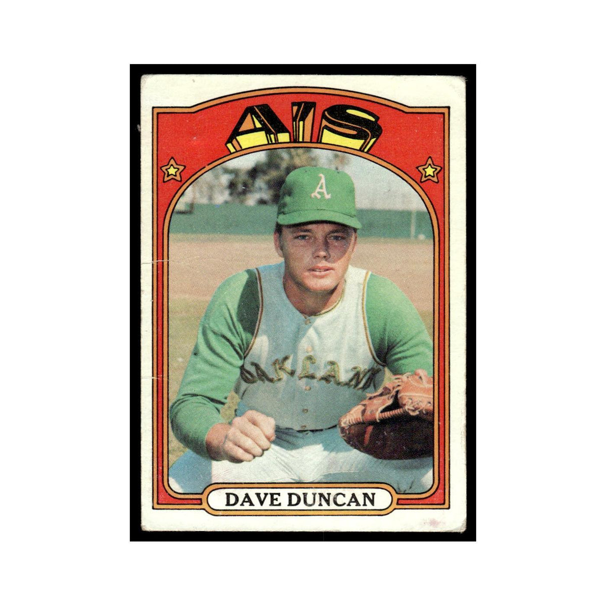 1972 Topps (Damaged) Dave Duncan Athletics #17
