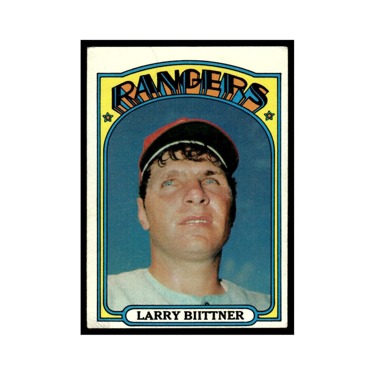 1972 Topps (Damaged) Larry Biittner Rangers #122
