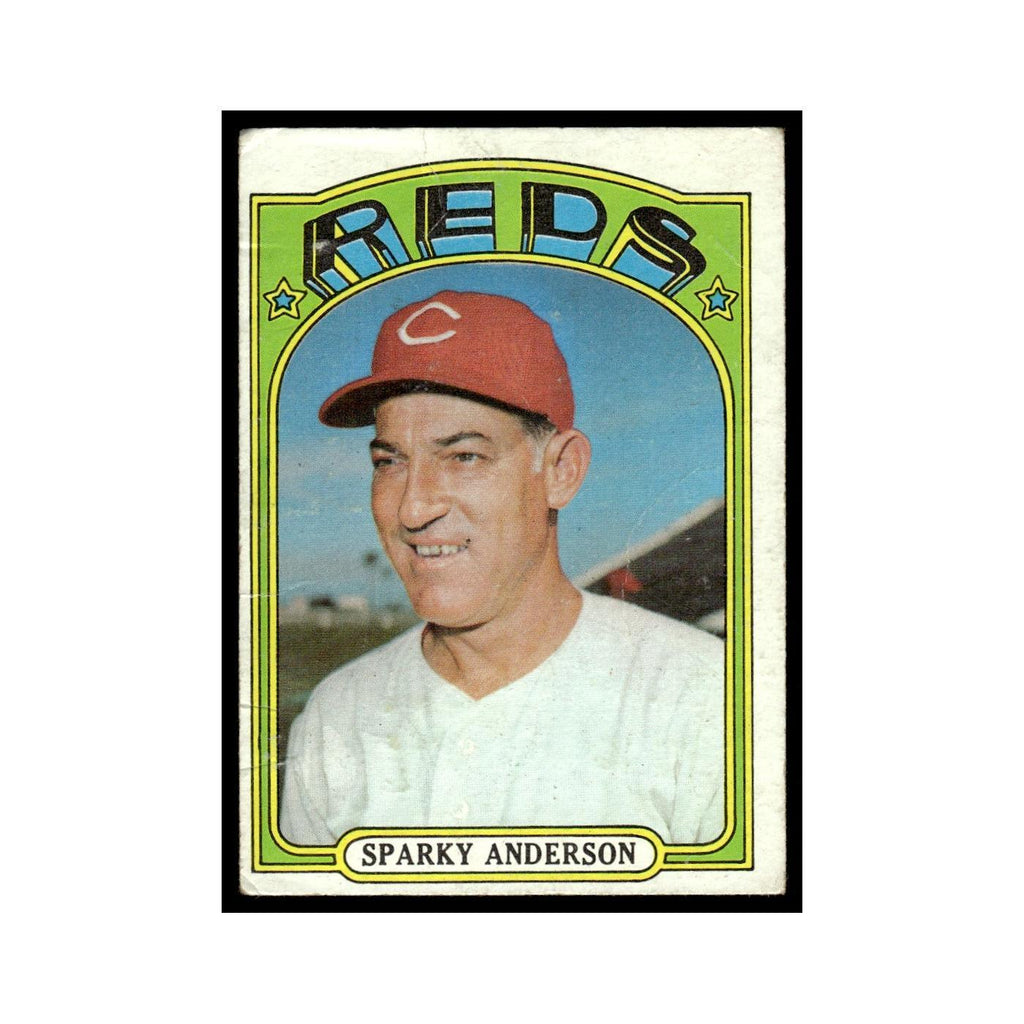 1972 Topps (Damaged) Sparky Anderson Reds #358