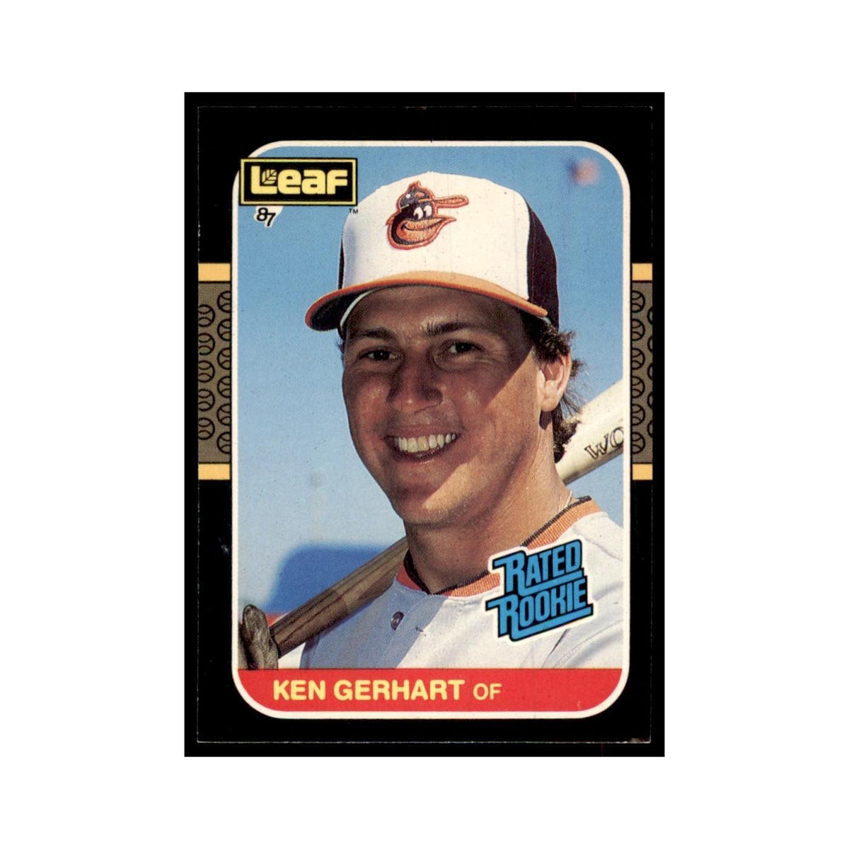 1987 Leaf Ken Gerhart RC Baseball Cards #30
