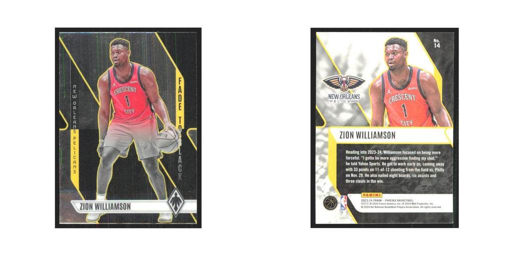 2023 Panini Phoenix Zion Williamson Pelicans #14