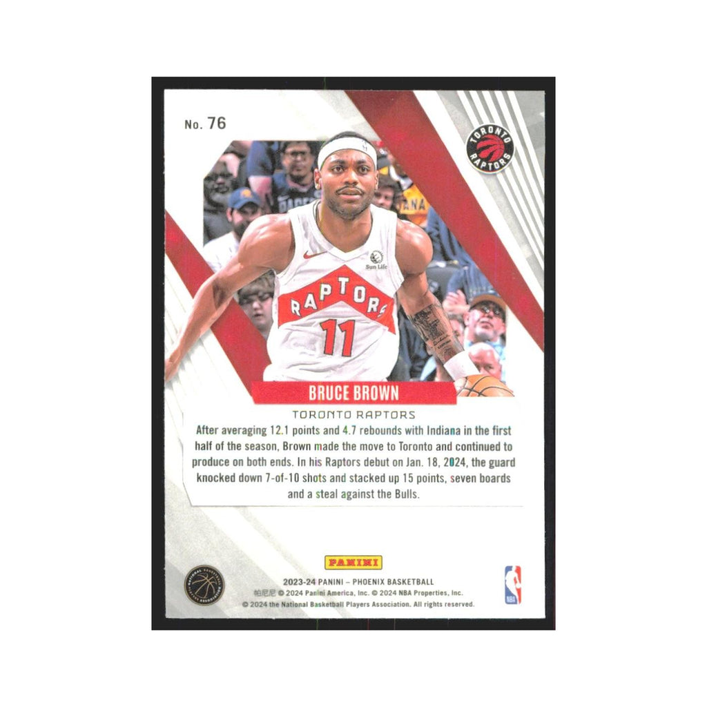 2023 Panini Phoenix Bruce Brown Raptors #76