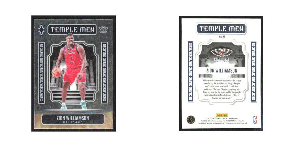 2023 Panini Phoenix Zion Williamson Pelicans #6