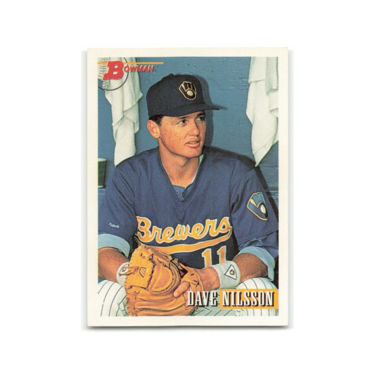 Dave Nilsson 1993 Bowman #591 Milwaukee Brewers Baseball Card NM