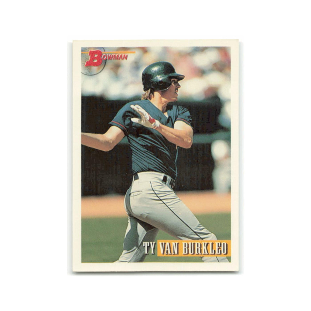 Ty Van Burkleo Rookie 1993 Bowman #497 California Angels Baseball Card NM