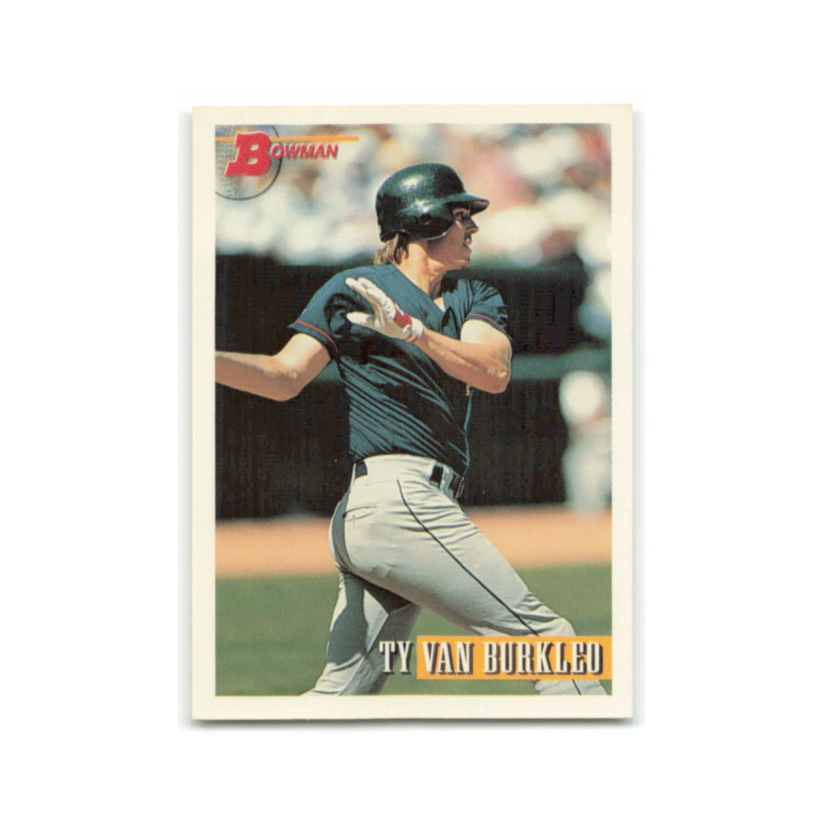 Ty Van Burkleo Rookie 1993 Bowman #497 California Angels Baseball Card NM