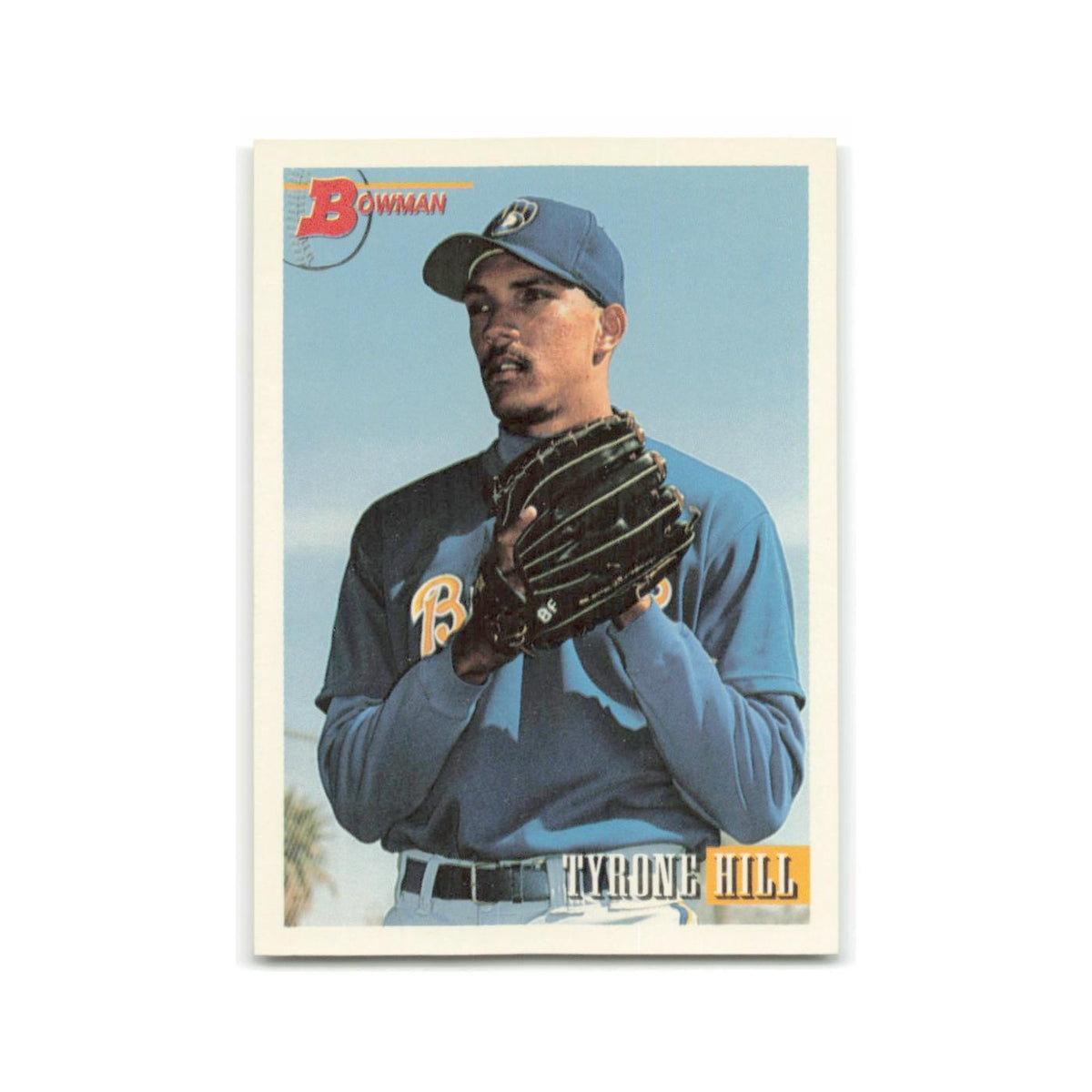 Tyrone Hill 1993 Bowman #619 Milwaukee Brewers Baseball Card NM