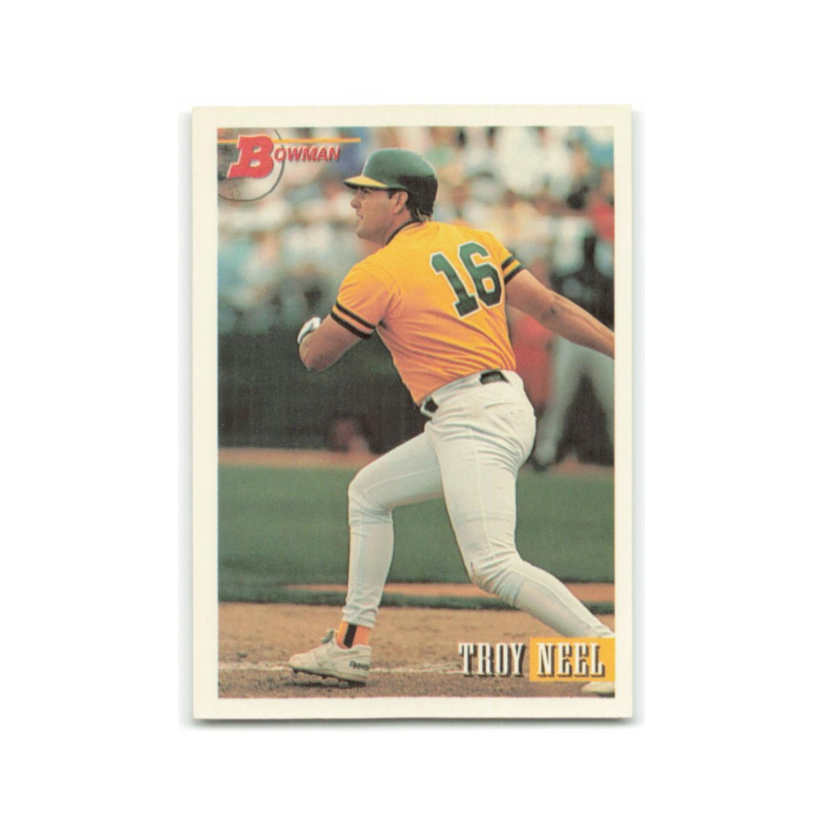 Troy Neel Rookie 1993 Bowman #541 Oakland Athletics Baseball Card NM