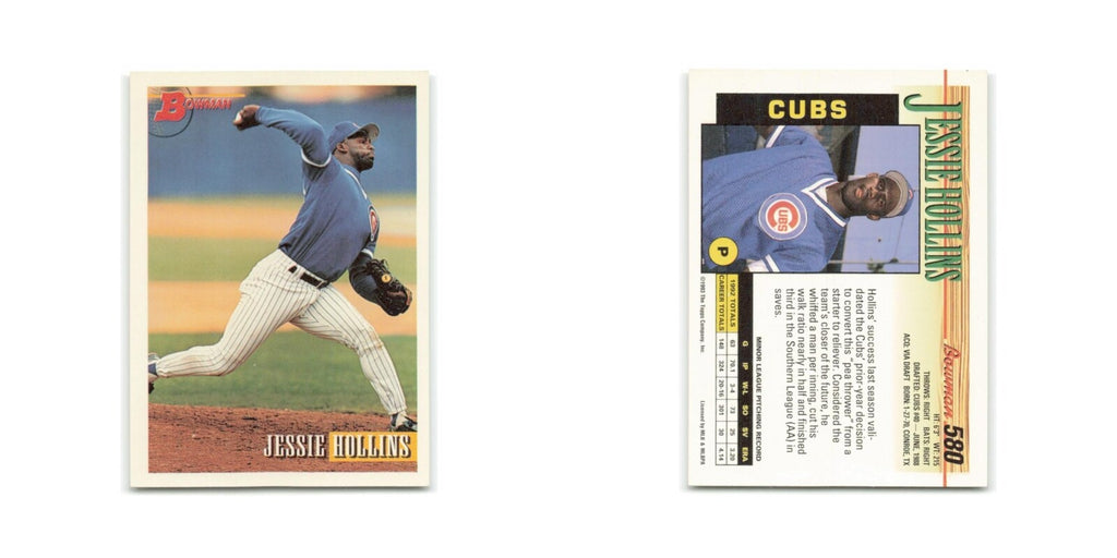 Jessie Hollins 1993 Bowman #580 Chicago Cubs Baseball Card NM