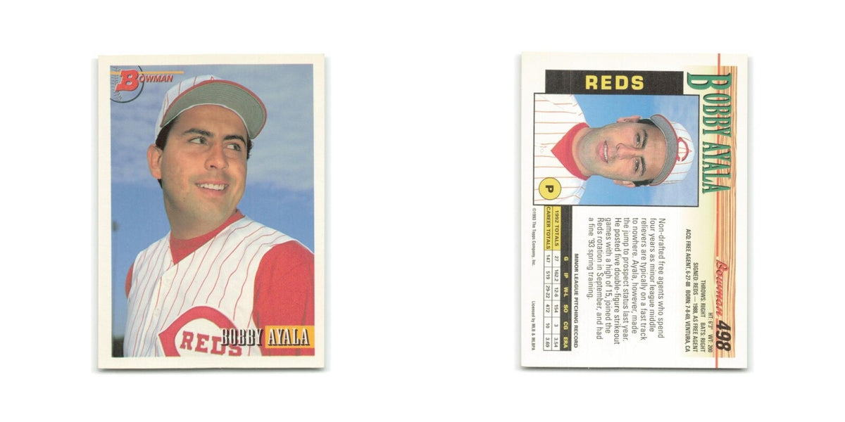 Bobby Ayala Rookie 1993 Bowman #498 Cincinnati Reds Baseball Card NM