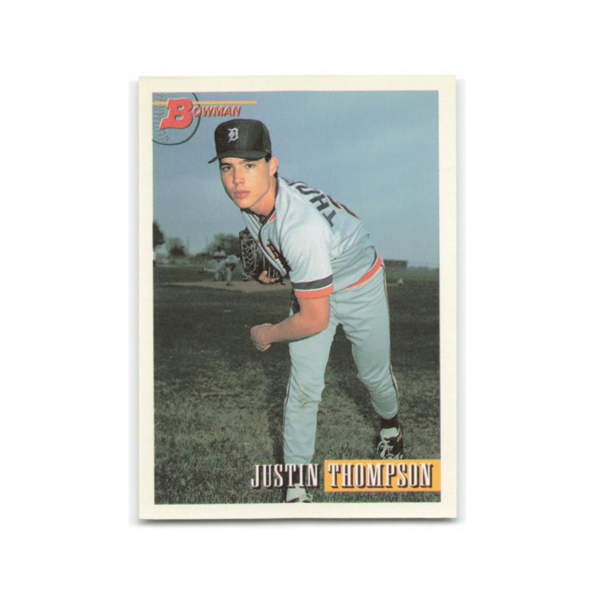 Justin Thompson 1993 Bowman #587 Detroit Tigers Baseball Card NM