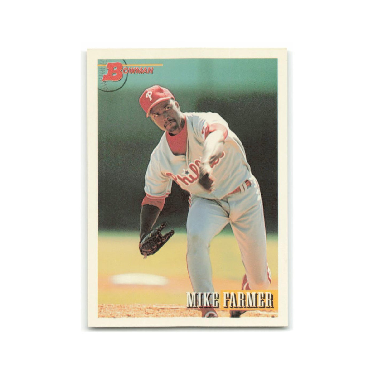 Mike Farmer Rookie 1993 Bowman #624 Philadelphia Phillies Baseball Card NM