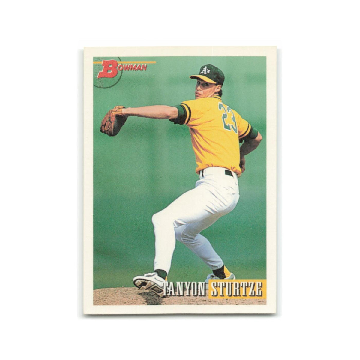 Tanyon Sturtze Rookie 1993 Bowman #569 Oakland Athletics Baseball Card NM