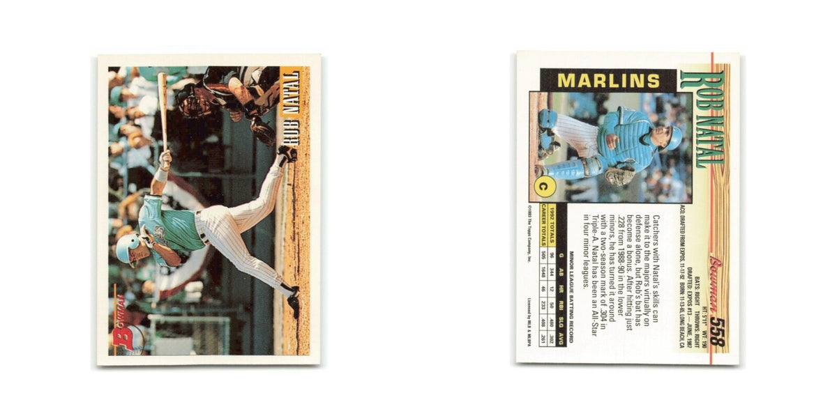 Rob Natal 1993 Bowman #5 Florida Marlins Baseball Card NM