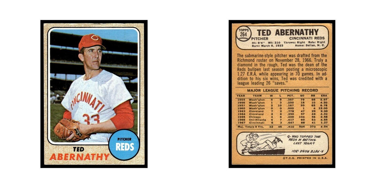 1968 Topps Ted Abernathy Reds #264