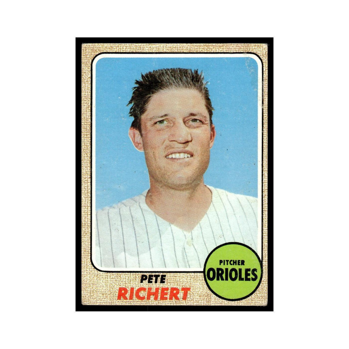 1968 Topps (Damaged) Pete Richert Orioles #354