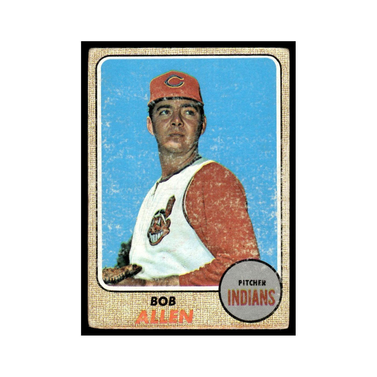 1968 Topps Bob Allen Indians #176