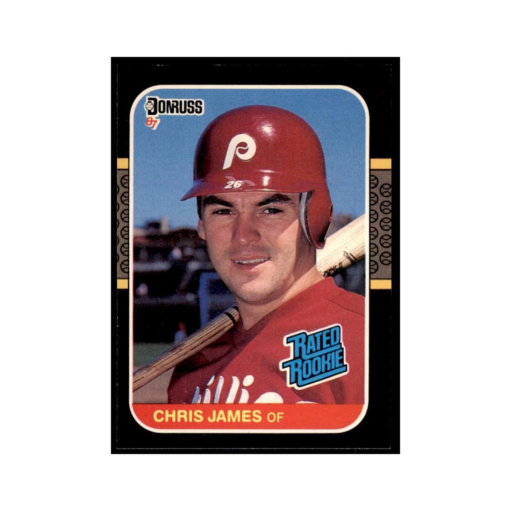 1987 Donruss Chris James RC Baseball Cards #42