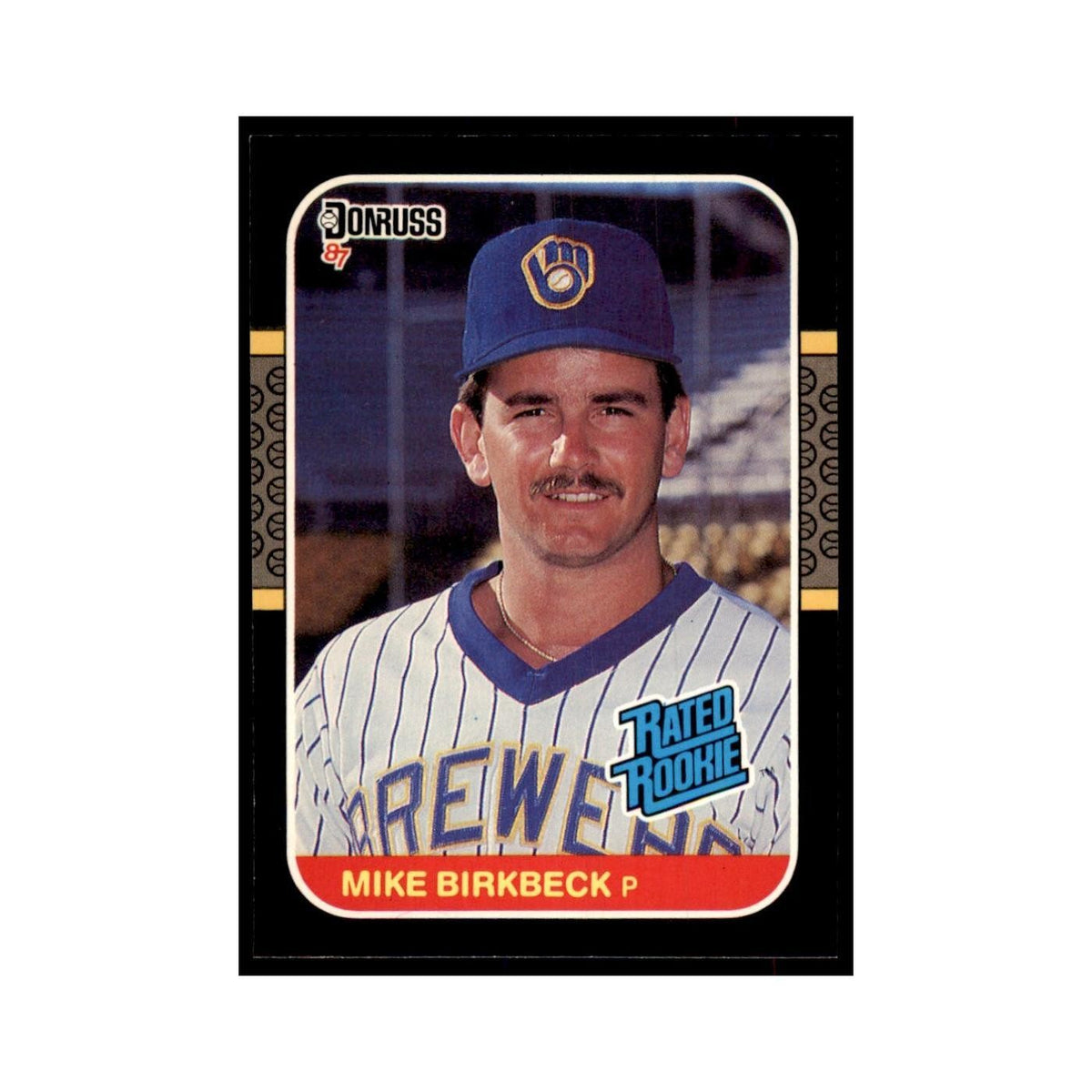 1987 Donruss Mike Birkbeck RC Baseball Cards #33