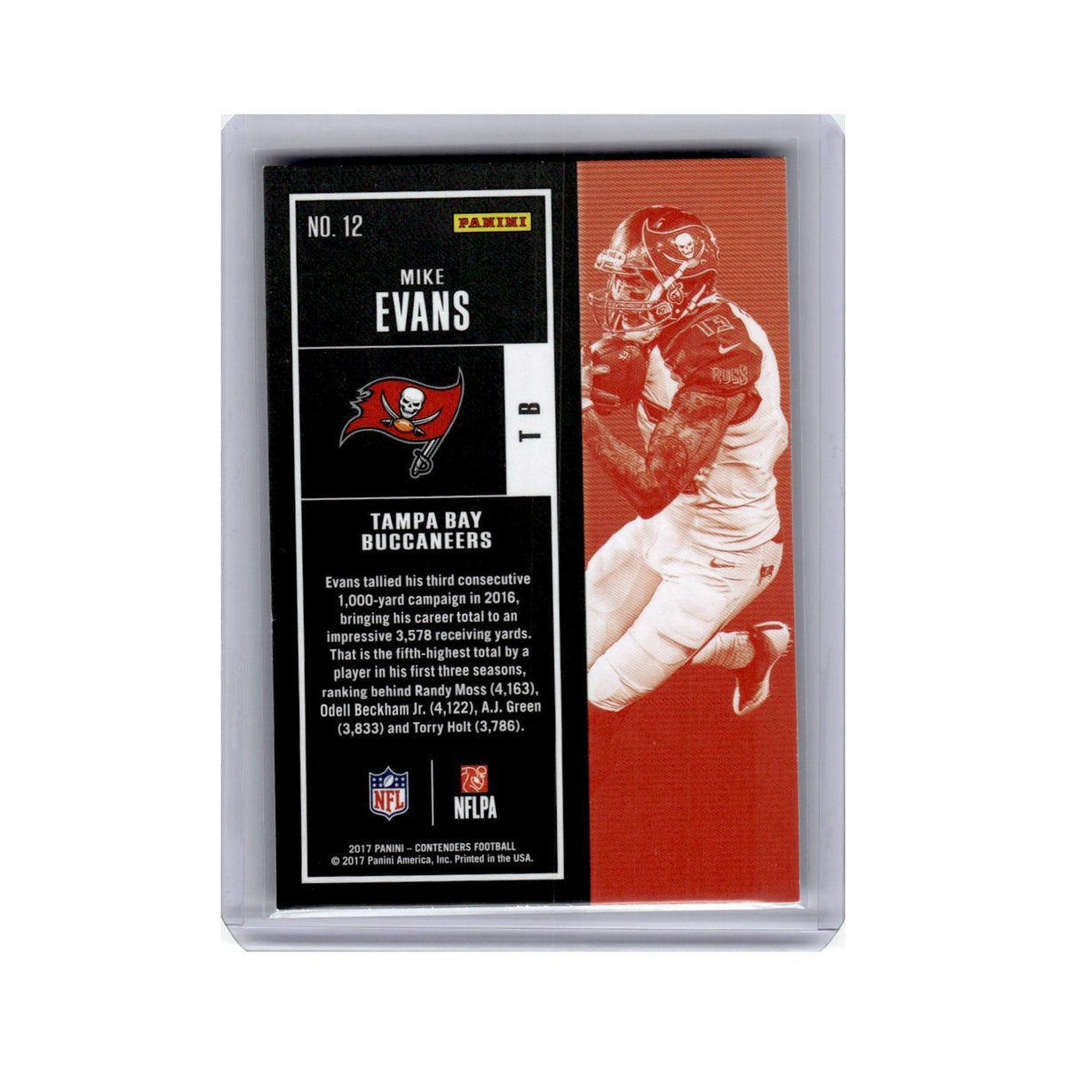 Mike Evans 2017 Panini Contenders #12 Tampa Bay Buccaneers Football Card NM