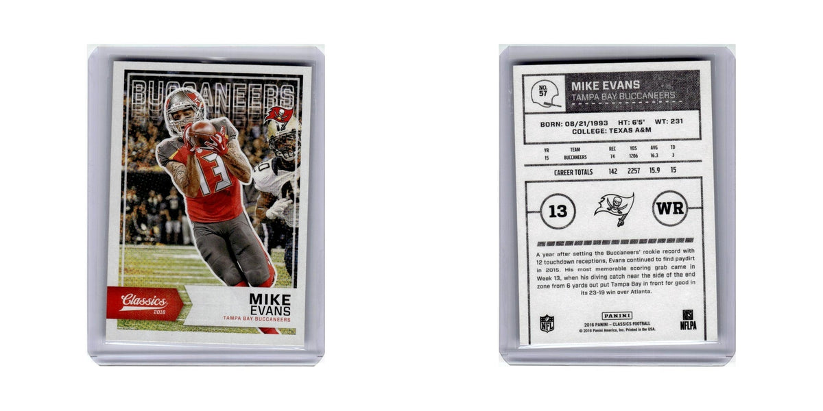 Mike Evans 2016 Panini Classics #57 Tampa Bay Buccaneers Football Card NM
