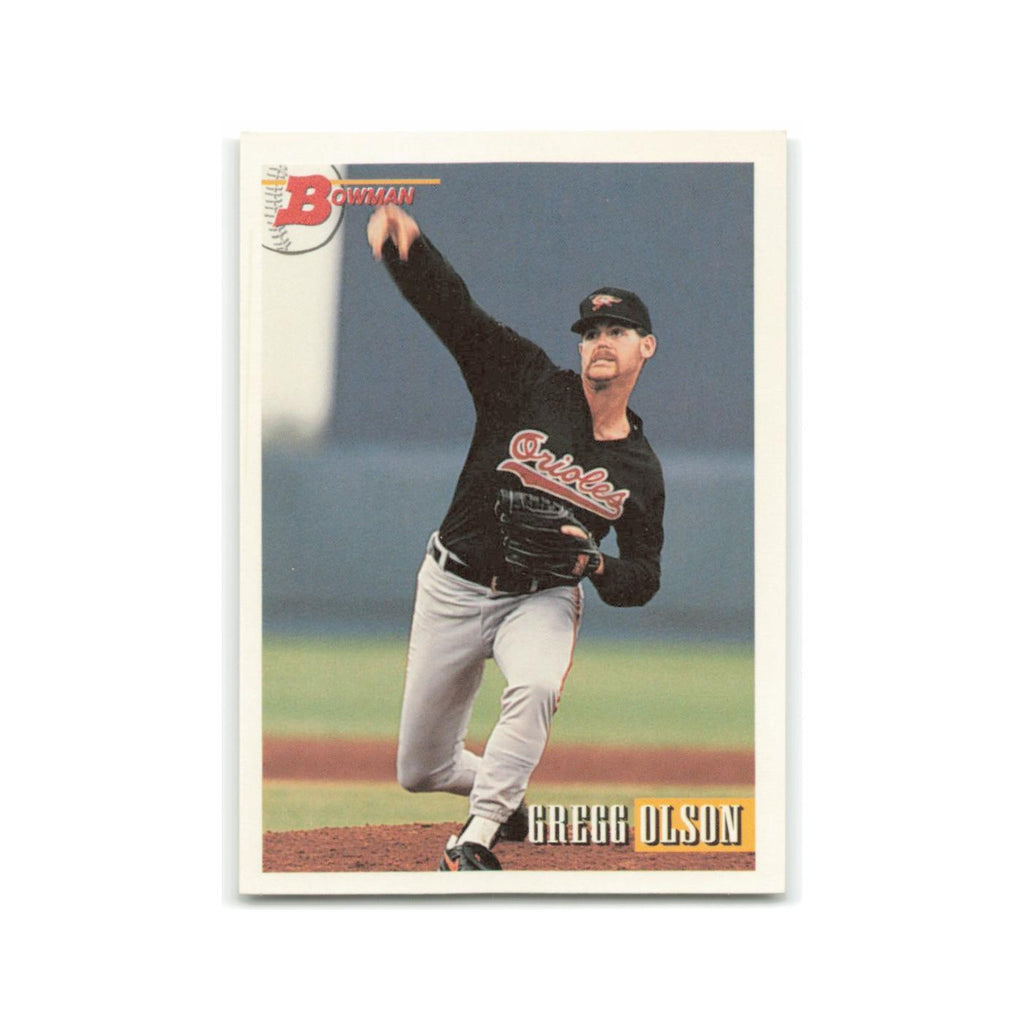 Gregg Olson 1993 Bowman #465 Baltimore Orioles Baseball Card NM