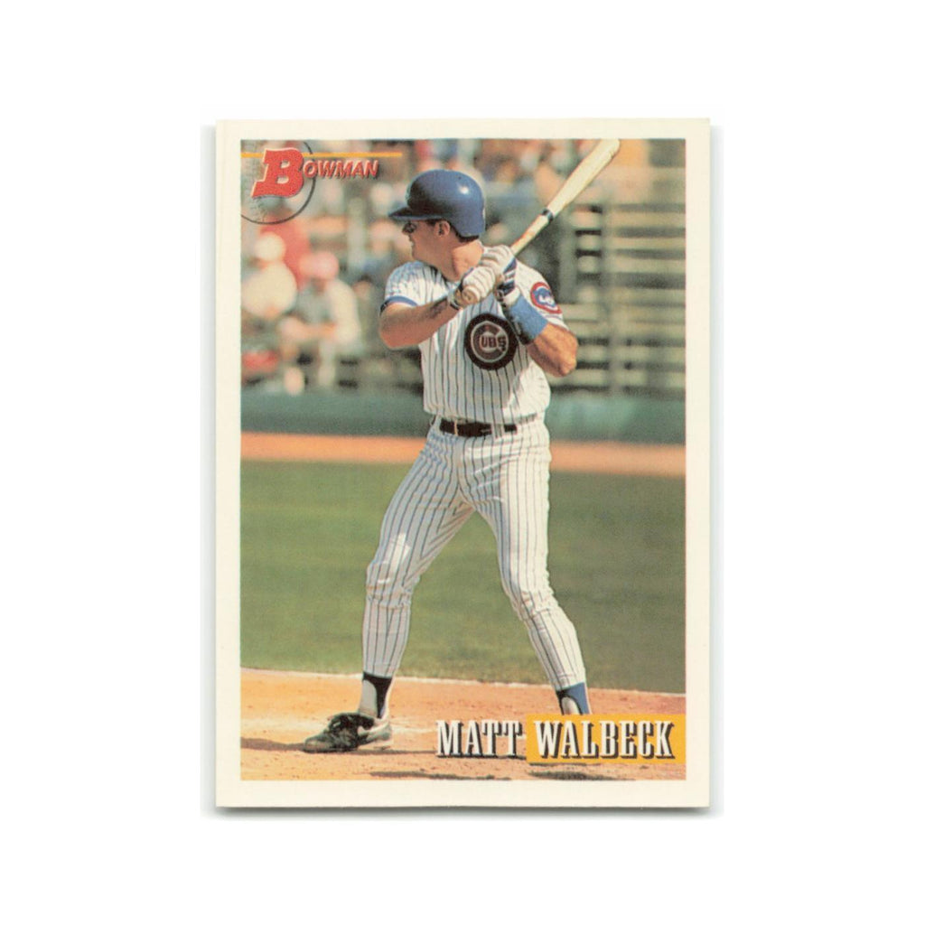 Matt Walbeck Rookie 1993 Bowman #384 Chicago Cubs Baseball Card NM