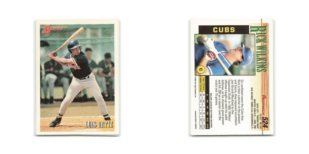 Luis Ortiz 1993 Bowman #523 Boston Red Sox Baseball Card NM