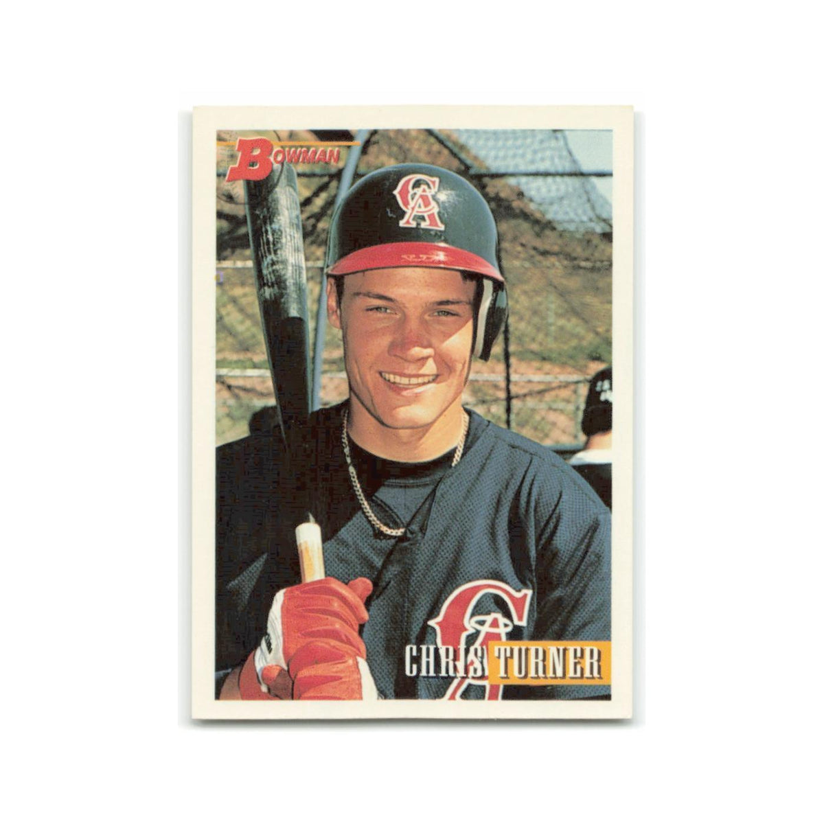 Chris Turner Rookie 1993 Bowman #525 California Angels Baseball Card NM