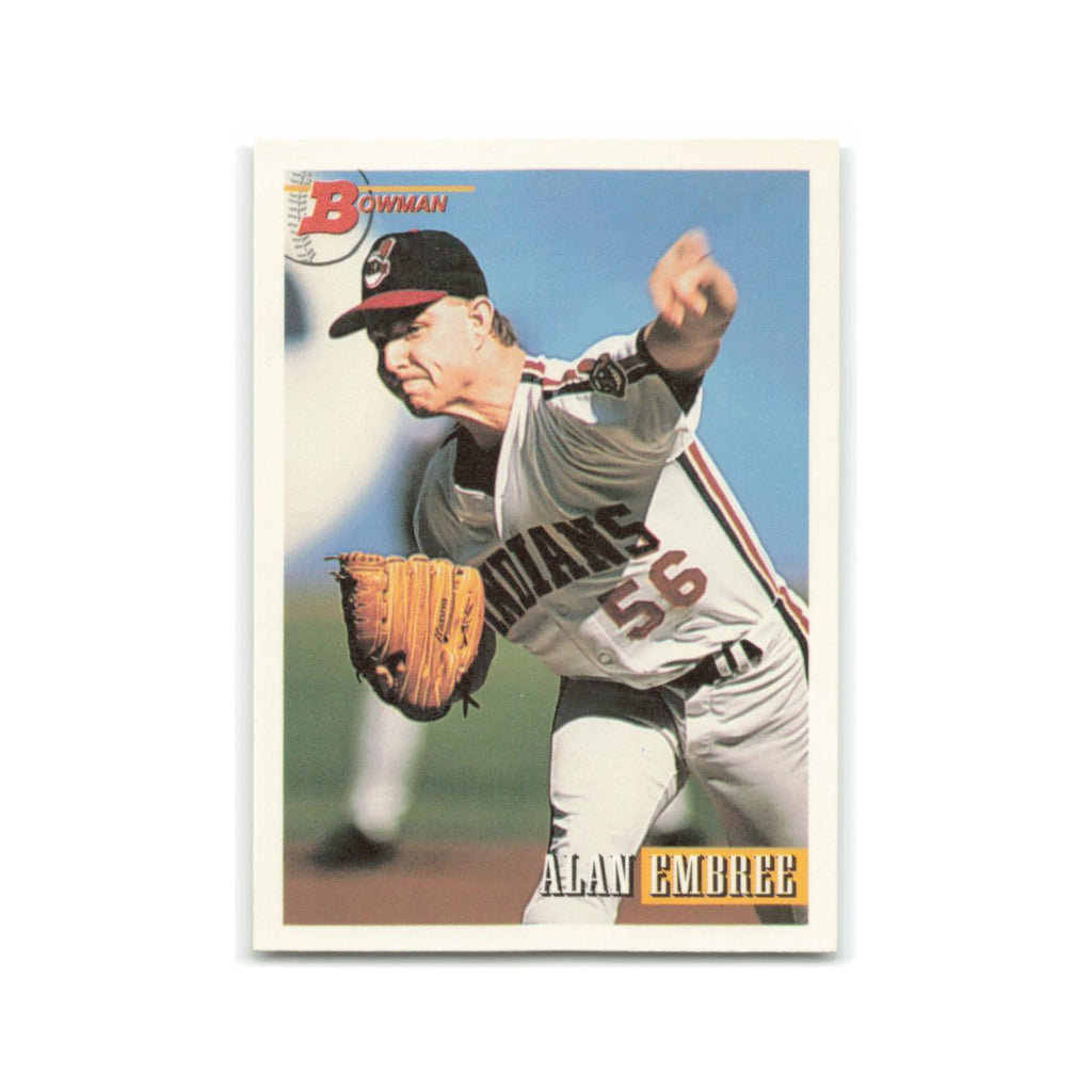Alan Embree 1993 Bowman #389 Cleveland Indians Baseball Card NM