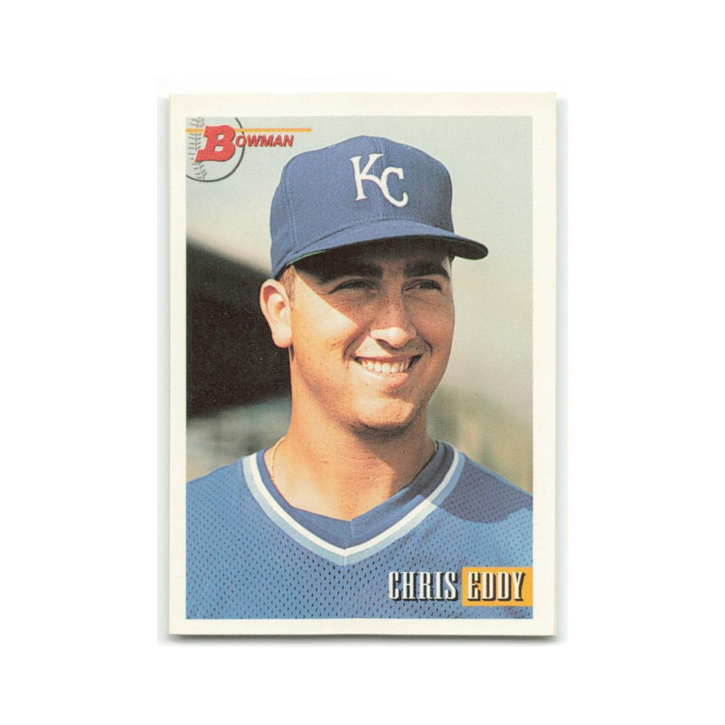 Chris Eddy Rookie 1993 Bowman #477 Kansas City Royals Baseball Card NM
