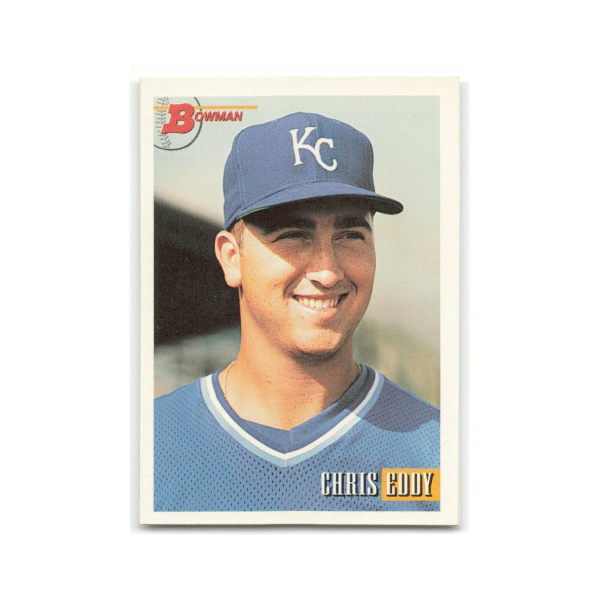 Chris Eddy Rookie 1993 Bowman #477 Kansas City Royals Baseball Card NM