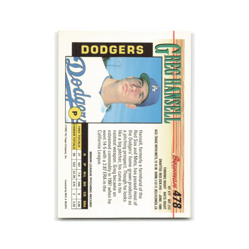 Chris Eddy Rookie 1993 Bowman #477 Kansas City Royals Baseball Card NM