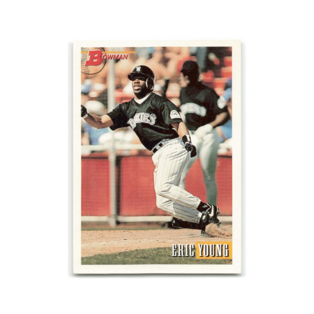 Eric Young 1993 Bowman #416 Colorado Rockies Baseball Card NM