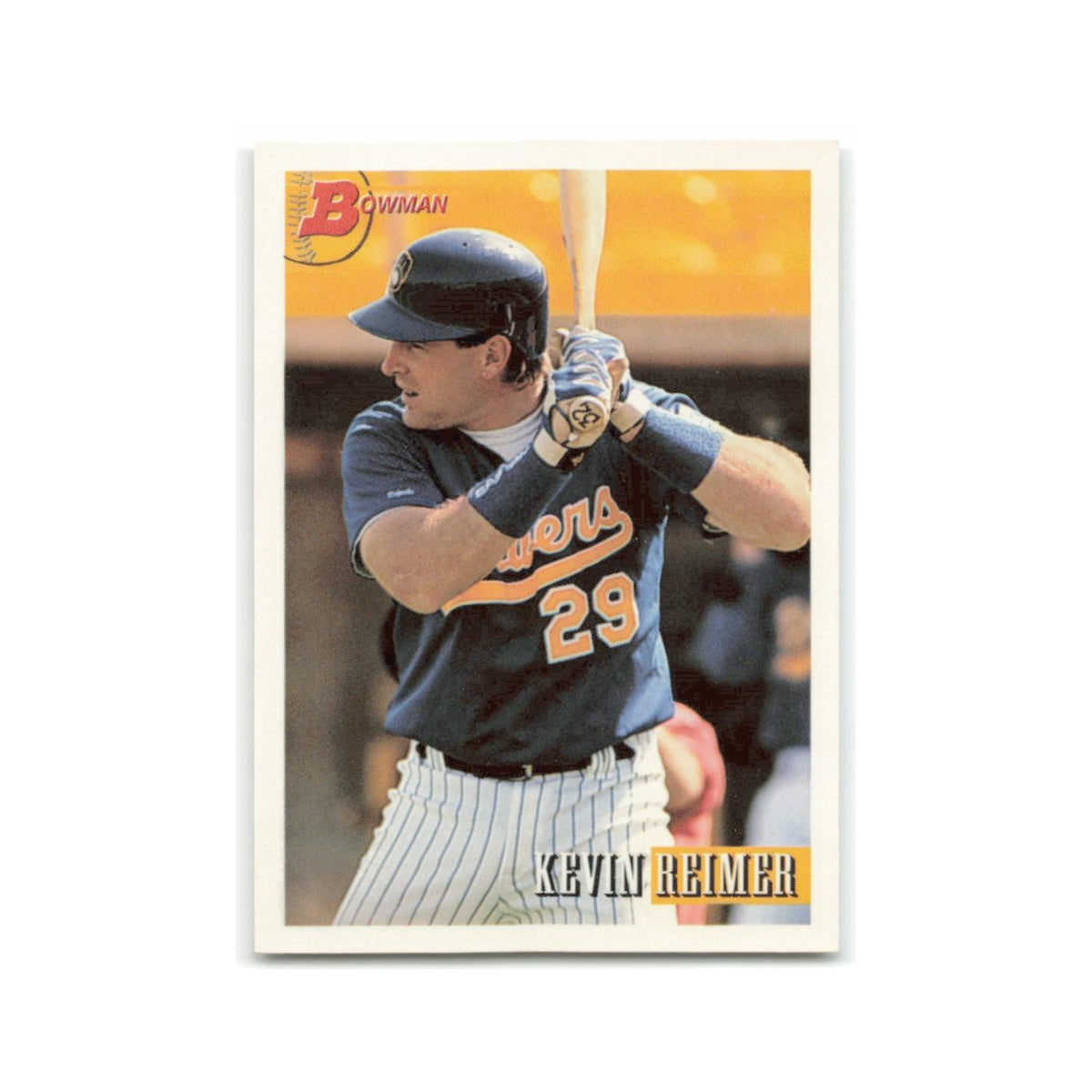 Kevin Reimer 1993 Bowman #479 Milwaukee Brewers Baseball Card NM