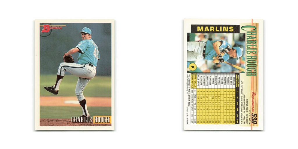 Charlie Hough 1993 Bowman #530 Florida Marlins Baseball Card NM