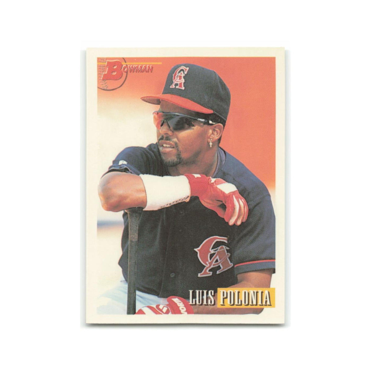 Luis Polonia 1993 Bowman #413 California Angels Baseball Card NM